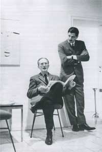 Gianfranco Baruchello e Marcel Duchamp, Roma, 1963.